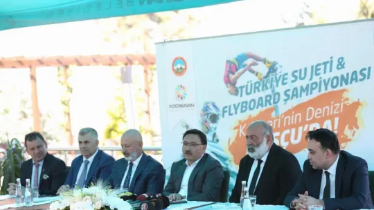 Kocasinan, Kayseri'de ilk olan Türkiye Su Jeti Ve Flyboard Şampiyonası'na ev sahipliği yapacak