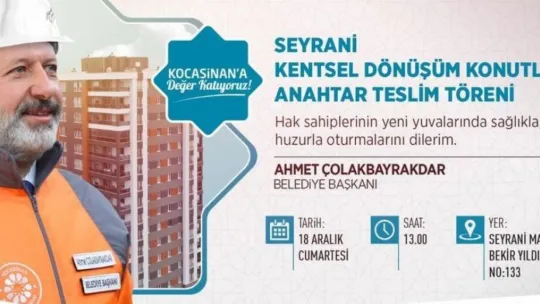 Kocasinan, mutlu yuvalar inşa etmeye devam ediyor