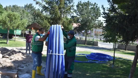 Kocasinan, otomatik sulama sistemiyle su ve enerji tasarrufu sağlıyor