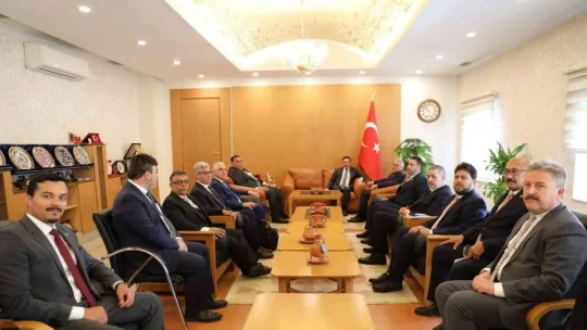 Libya Heyeti'nden Vali Çiçek'e ziyaret