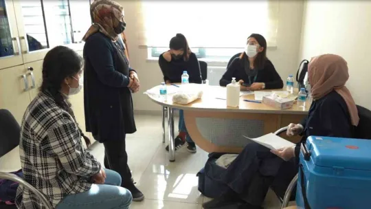 Melikgazi Belediye personeli 3. Doz Covid-19 aşısı oldu