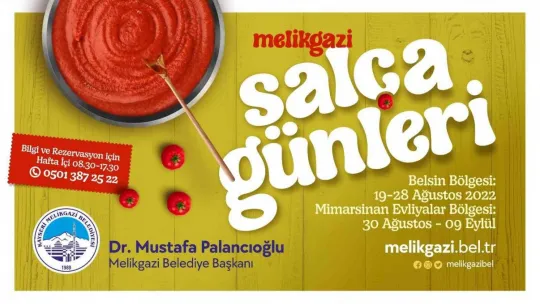 Melikgazi'de 'salça günleri' başlıyor