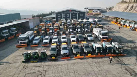 Melikgazi'de 250 Araç ve 340 Personelle Kış Hazırlıkları Tamamlandı
