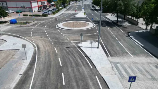 Melikgazi'de kavşak düzenlemesiyle trafik rahatlıyor