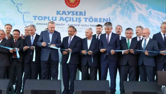 Melikgazi'deki birçok yatırımın açılışını Cumhurbaşkanı gerçekleştirdi