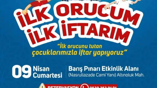 Melikgazi'den ilk orucunu tutan çocuklara özel iftar