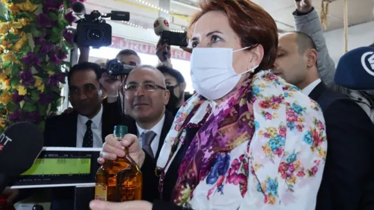 Meral Akşener ilçelerde esnafları ziyaret etti