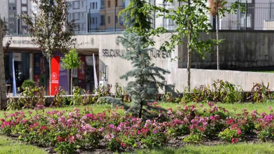 Mevlana Meydanı 14 ayrı tür çiçekle rengarenk