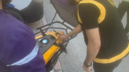 Motosiklet ve kuş grubu araçlar denetlendi