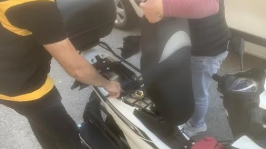Motosiklet ve kuş grubu araçlar denetlendi