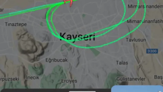 NATO uçağı Kayseri'de pisti pas geçti