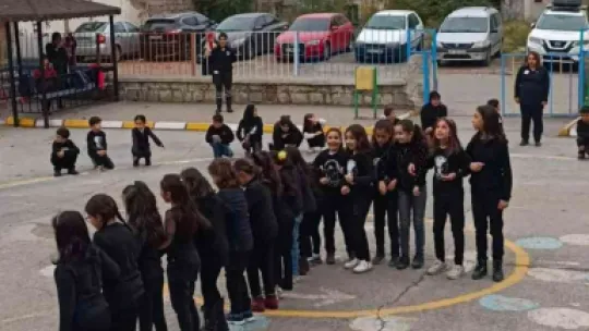 Öğrenci ve öğretmenlerden muhteşem gösteri