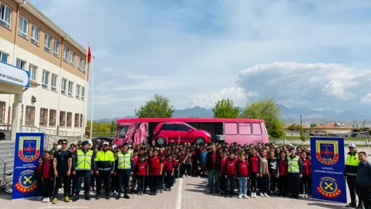 Öğrenciler 'Trafik Güvenliği' konusunda bilgilendirildi