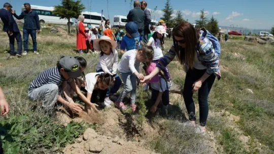 Öğrenciler, 19 Mayıs'a özel ağaç dikti