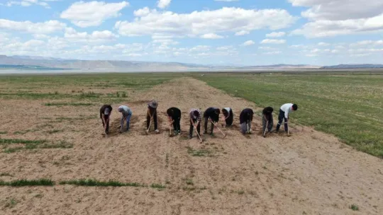 Okulda öğrenci, tarlada çiftçi