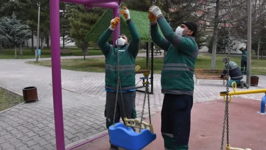 Parklar yenileniyor, Kocasinan güzelleşiyor