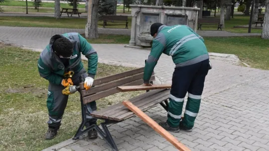 Parklar yenileniyor, Kocasinan güzelleşiyor