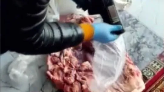Pastırma hırsızı yakalandı