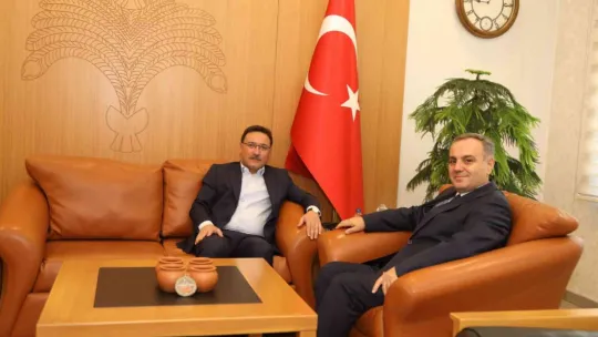 Rektör Altun, Vali Çiçek ve Başkan Büyükkılıç'ı Ziyaret Etti
