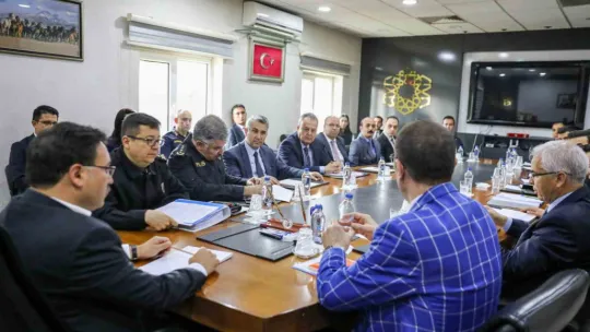 Seçim Güvenliği Toplantısı Vali Çiçek Başkanlığı'nda gerçekleştirildi