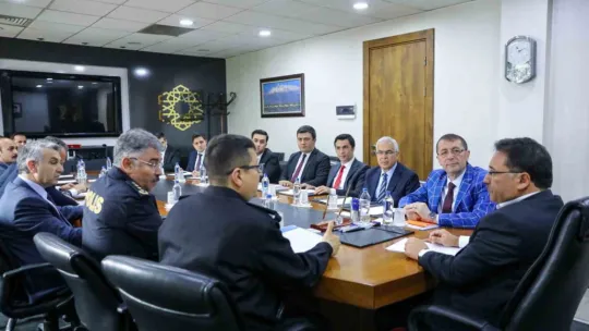 Seçim Güvenliği Toplantısı Vali Çiçek Başkanlığı'nda gerçekleştirildi