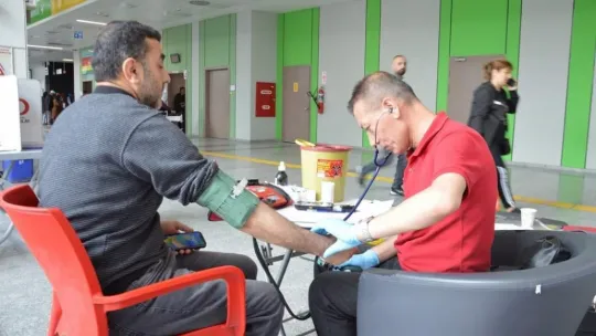Şehir Hastanesi Personeli Kan Bağışladı