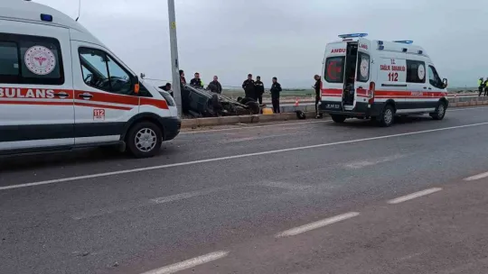 Takla atan otomobilde can verdi