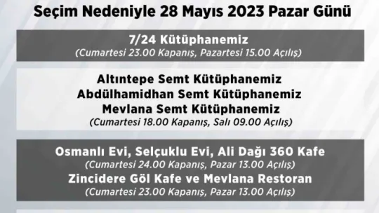 Talas Belediyesi'nin işletmelerine seçim ayarı