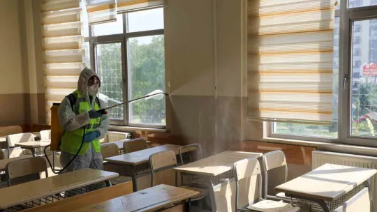 Talas'taki Okullarda Sömestr Temizliği