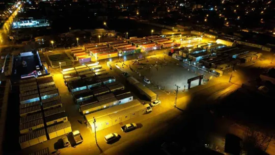 Talas Elbistan'a konteyner kent kurdu