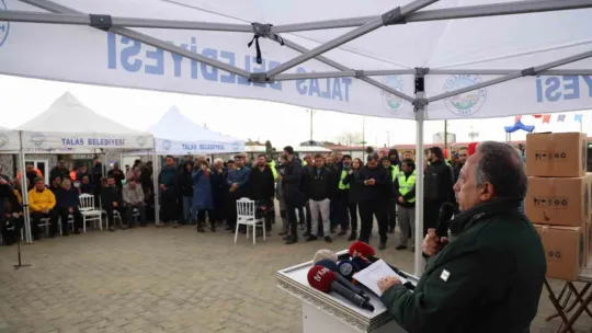 Talas Elbistan'a konteyner kent kurdu