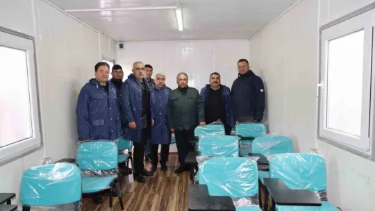 Talas Elbistan'a konteyner kent kurdu
