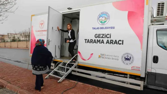 Talas'ın 'Gezici Kanser Tarama Aracı' yollarda