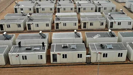 Talas'tan tarım işçileri için karavan ev