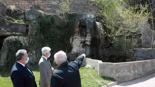 Talas'ın tarihi mahzenleri suya kavuşuyor