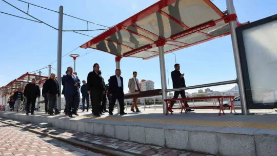 Talas Mevlana ile Cumhuriyet Meydanı Tramvay Hattı Test Sürüşü 1 Mayıs'ta