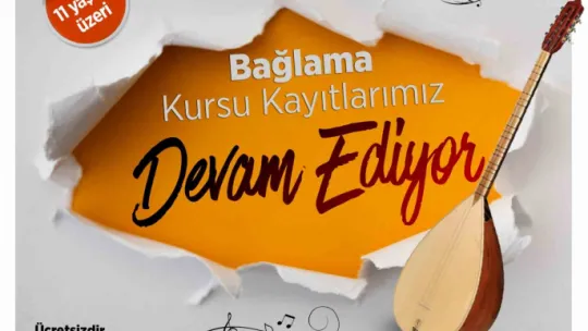 Talas Musiki Cemiyetinde Bağlama Kursu