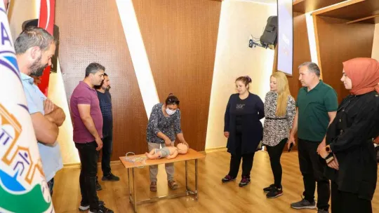 Talas personeline ilk yardım eğitimi
