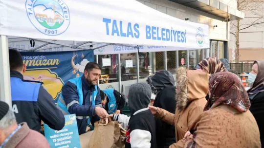 İhtiyaç sahiplerine iftarlık yemek paketi, Talas Belediyesi'nden