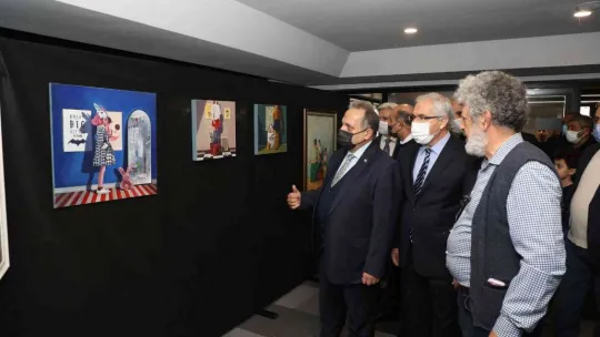 Talas'ta 'Kuşaklararası' Resim Sergisi açıldı