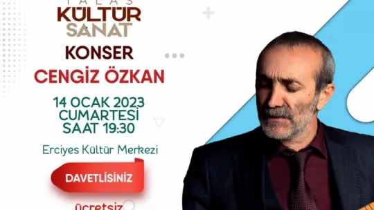 Talas'ta Cengiz Özkan Konseri Heyecanı