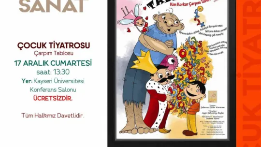 Talas'ta Cuma yetişkin, Cumartesi çocuk tiyatrosu