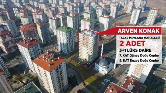 Talas'ta 42 daire ihale ile satılacak