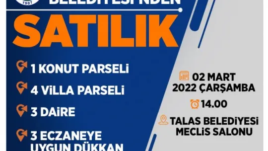 Talas'ta ihaleye sayılı saatler kaldı