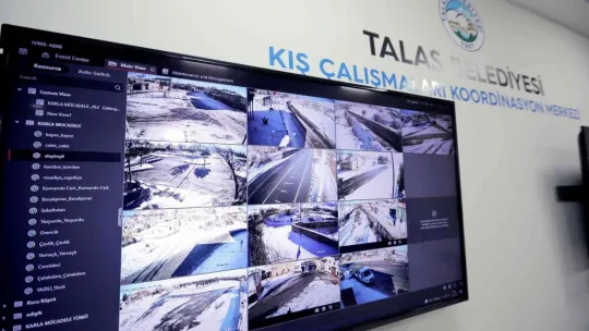 Talas'ta kış çalışmaları aralıksız sürüyor