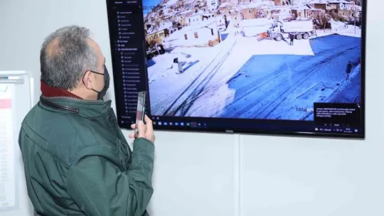Talas'ta kış çalışmalarına teknolojik katkı