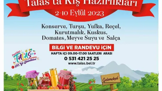 Talas'ta kış hazırlıkları başlıyor