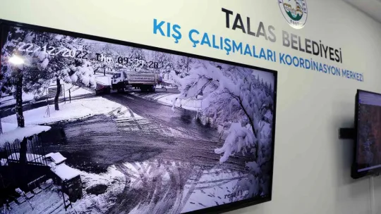 Talas'ta kış mesaisi başladı