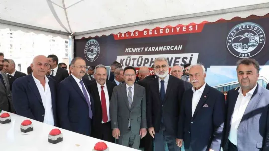 Talas'ta Mehmet Karamercan Kütüphanesi'nin temeli atıldı