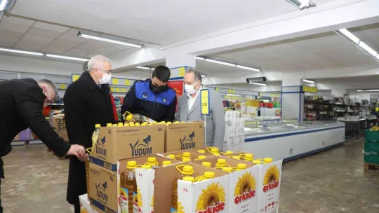 Talas'ta stokçuluk denetimi